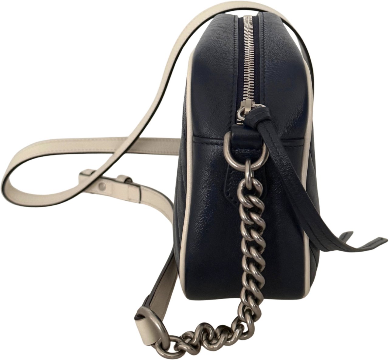 Gucci Gucci GG Marmont Torchon Schultertasche Blau / sehr gut Blauw