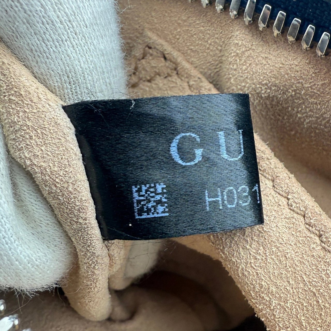 Gucci Gucci GG Marmont Torchon Schultertasche Blau / sehr gut Blauw