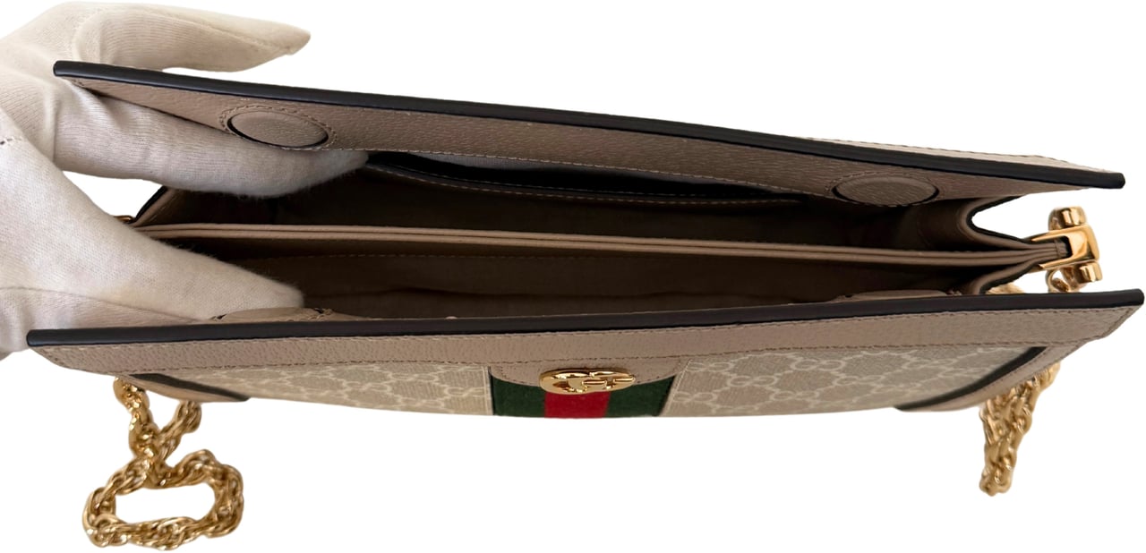 Gucci Gucci Ophidia GG kleine Schultertasche Beige / neuwertig Beige