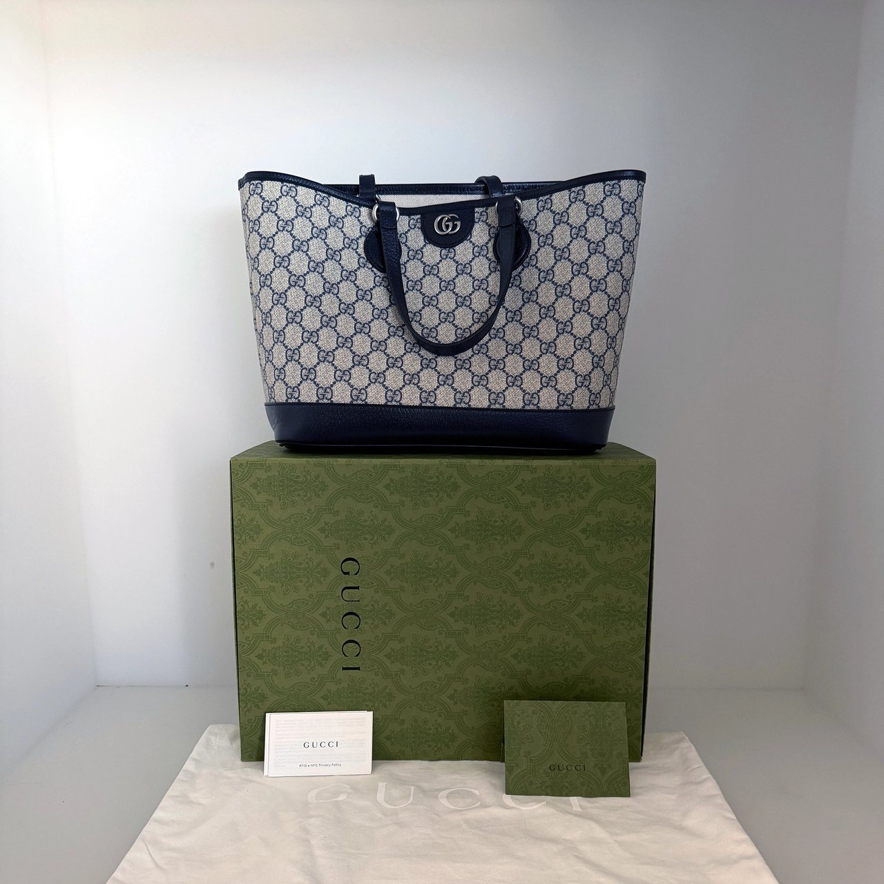 Gucci Gucci Ophidia GG Supreme Small Shopper beige Fullset / neuwertig Beige