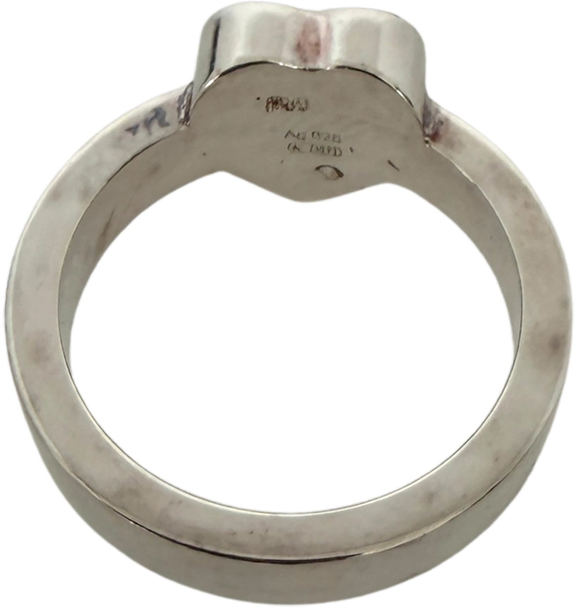 Gucci Gucci Ring with Heart Pendant 925 Silver Size 10 / good Zilver