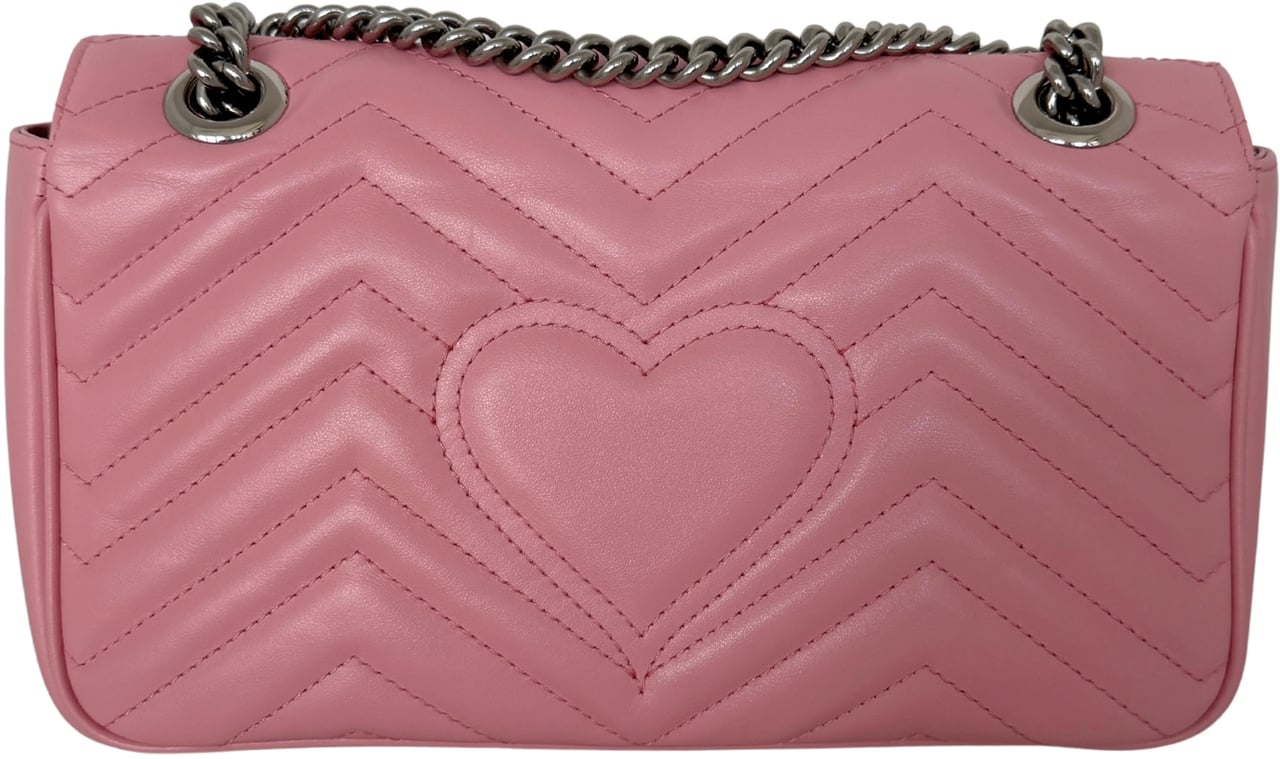 Gucci Gucci GG Marmont Small pink silber Hardware / neuwertig Roze