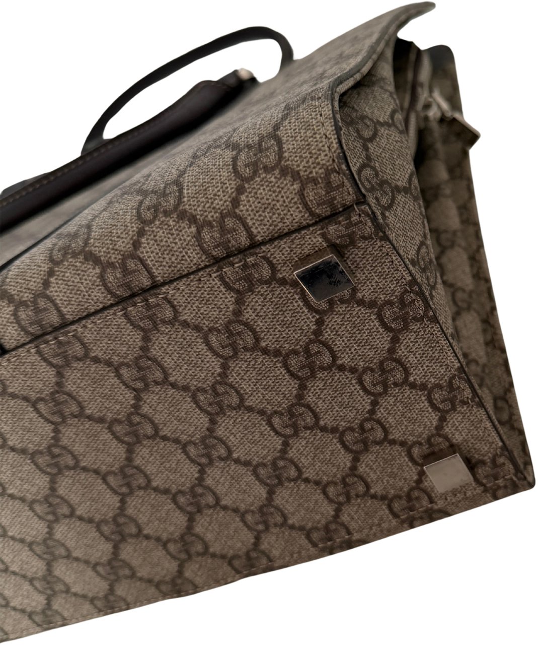 Gucci Gucci GG Supreme Business Laptop Bag / gut Beige