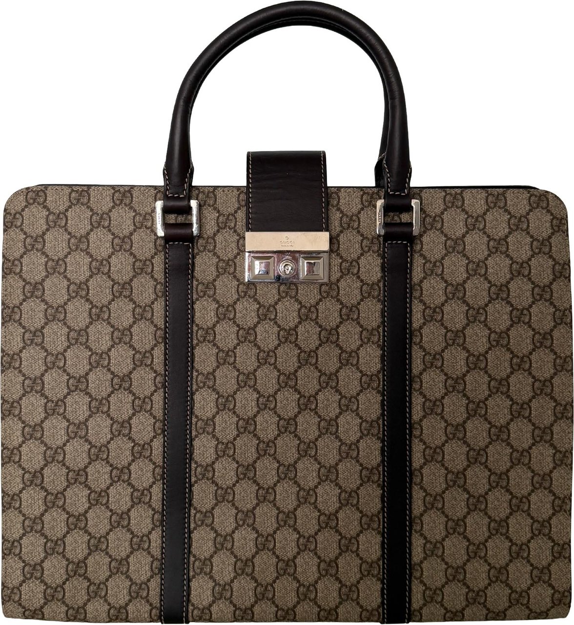 Gucci Gucci GG Supreme Business Laptop Bag / gut Beige