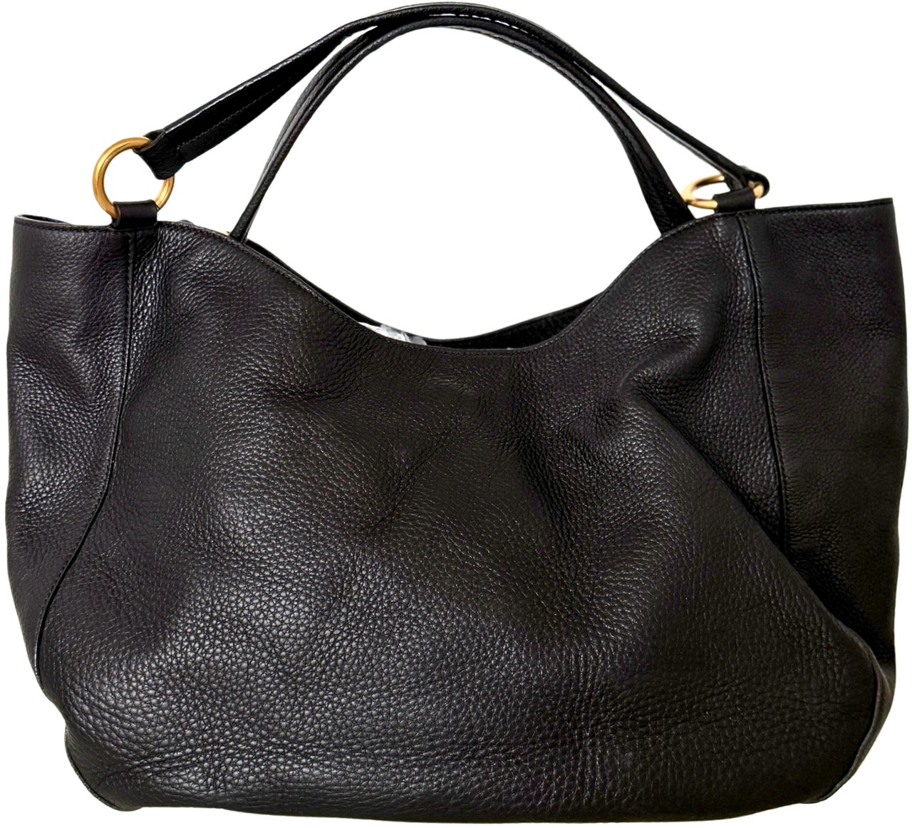 Gucci Gucci Kalbsleder Tote Bag schwarz goldene Hardware / sehr gut Divers