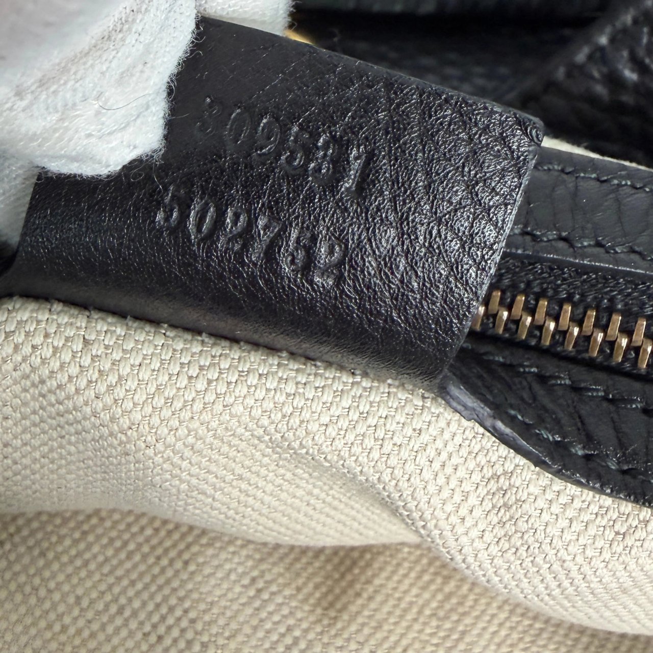 Gucci Gucci Kalbsleder Tote Bag schwarz goldene Hardware / sehr gut Divers