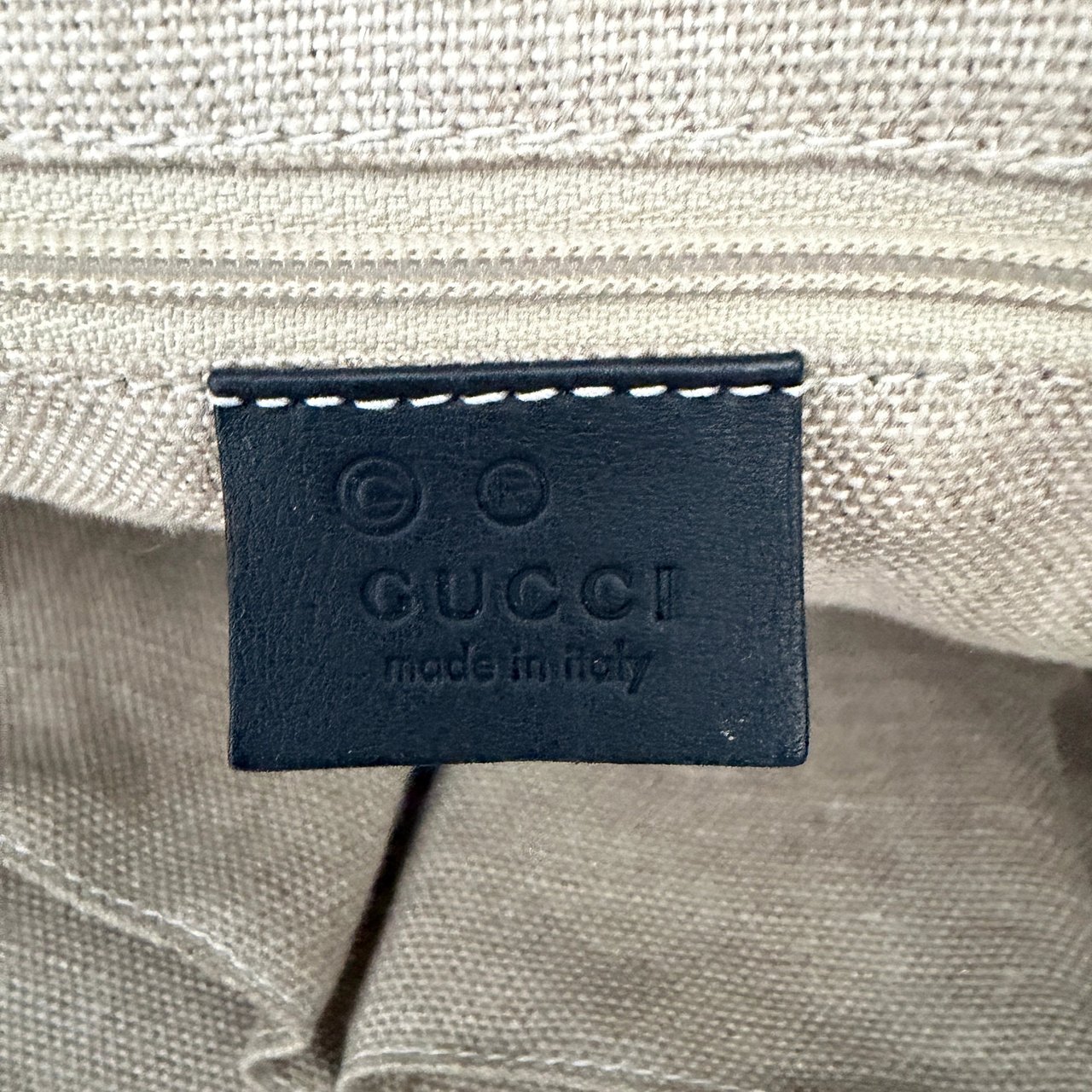 Gucci Gucci Guccissima Leather Shopper Bag black / good Zwart