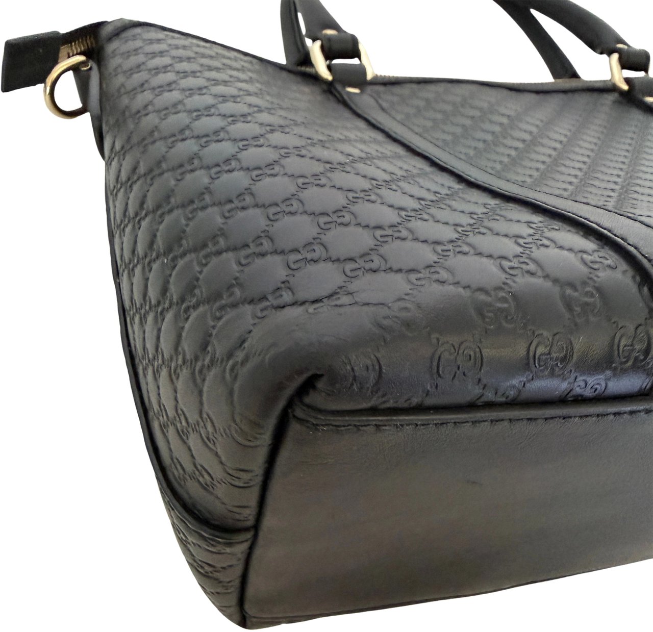 Gucci Gucci Guccissima Leather Shopper Bag black / good Zwart