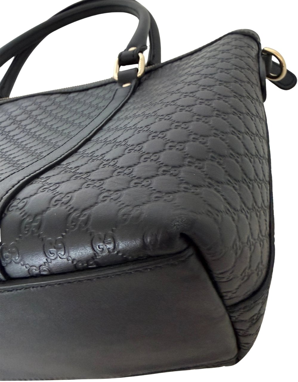 Gucci Gucci Guccissima Leather Shopper Bag black / good Zwart