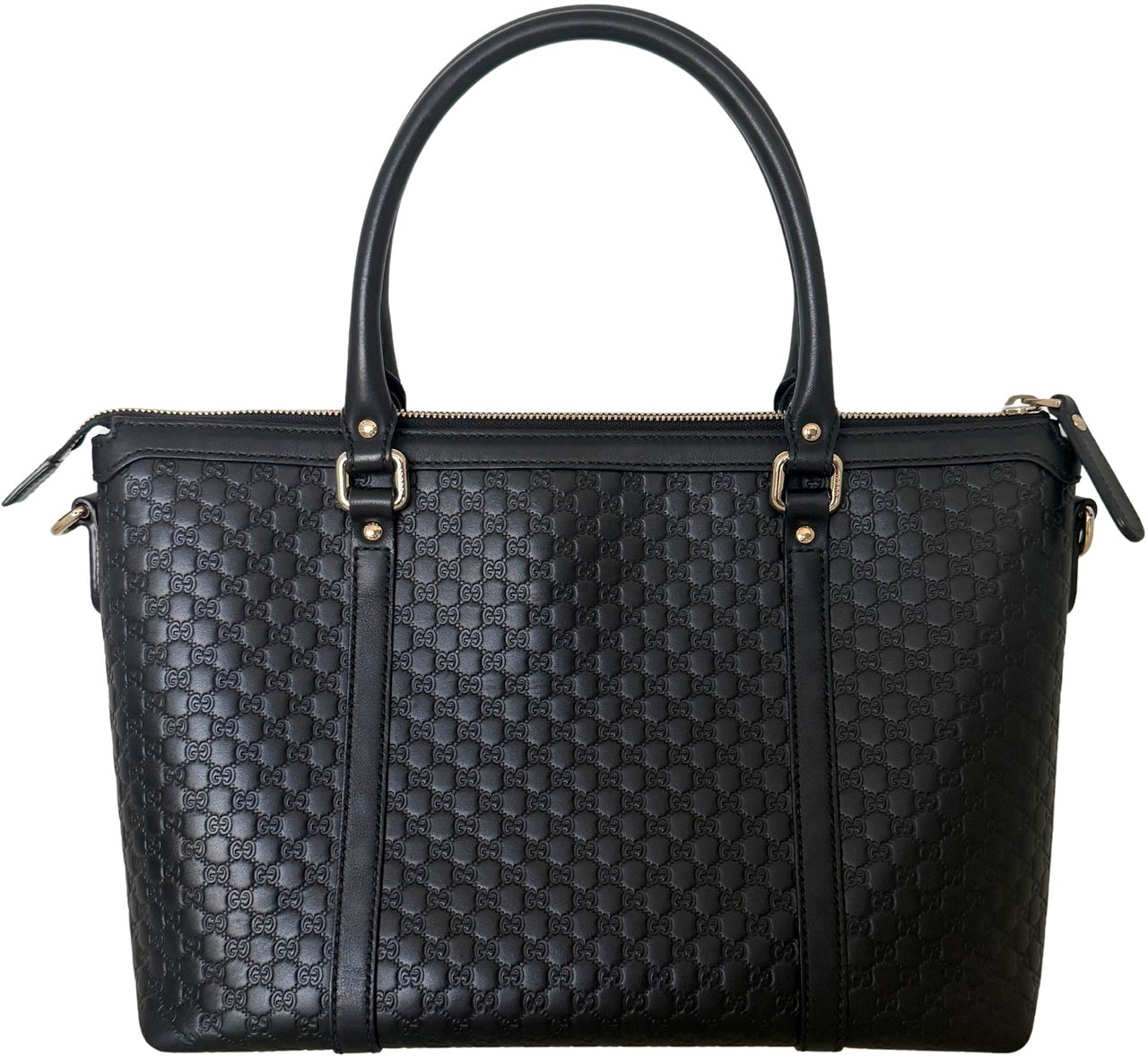 Gucci Gucci Guccissima Leather Shopper Bag black / good Zwart