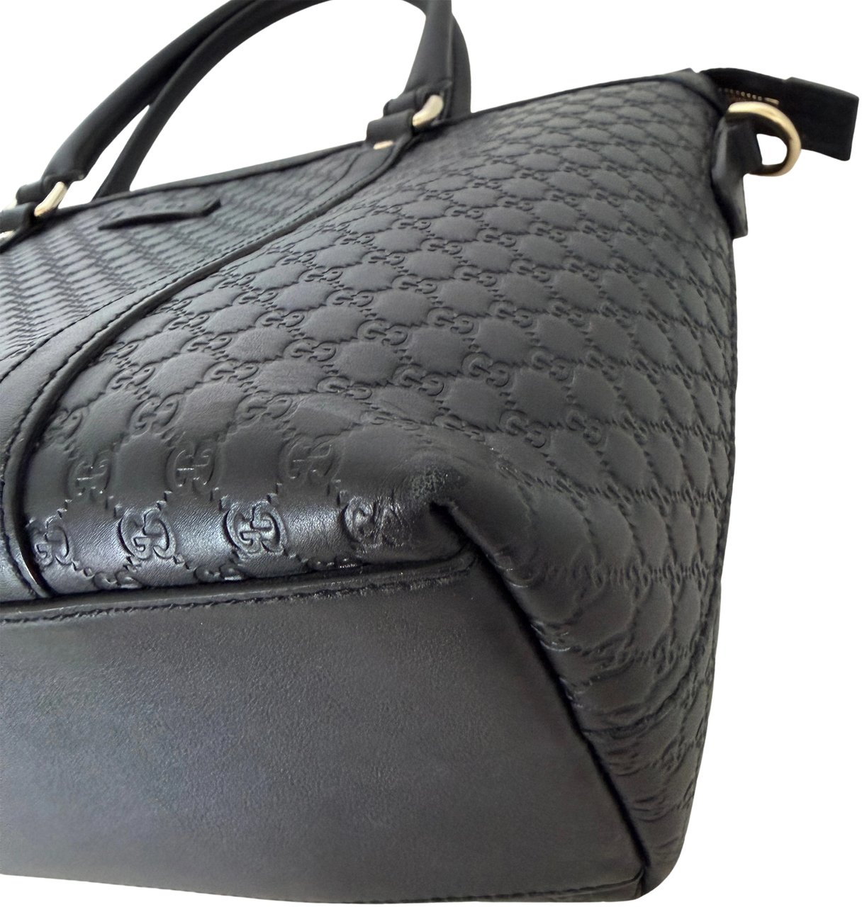 Gucci Gucci Guccissima Leather Shopper Bag black / good Zwart