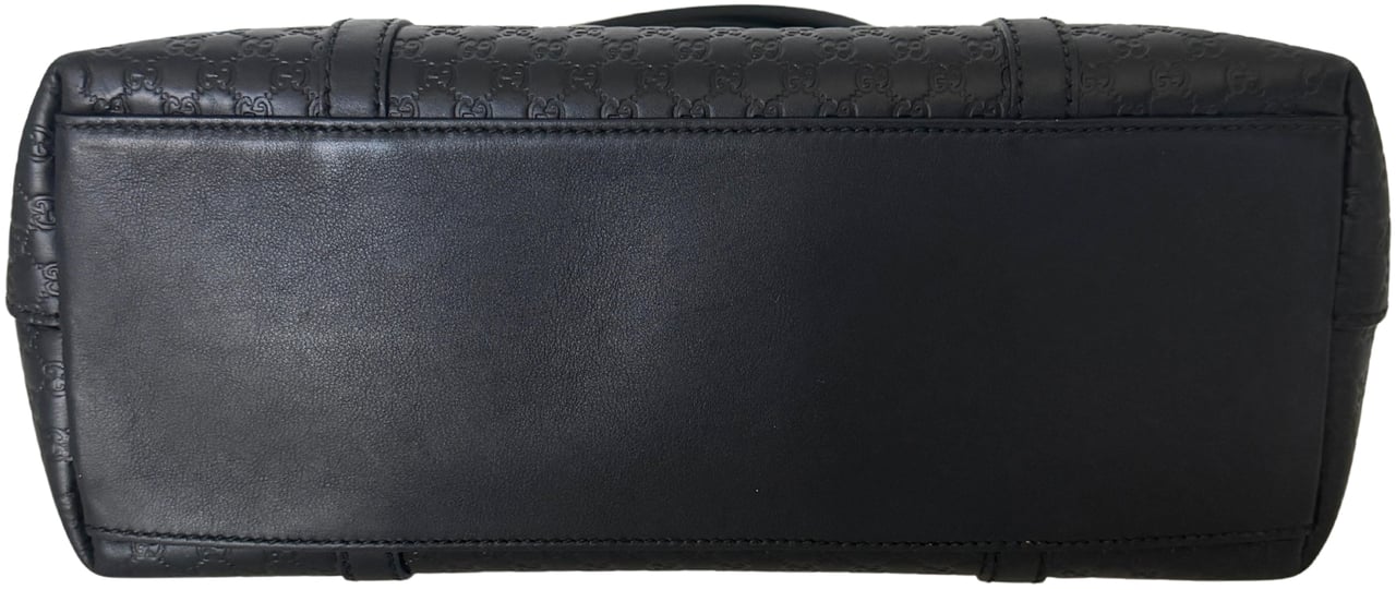 Gucci Gucci Guccissima Leather Shopper Bag black / good Zwart