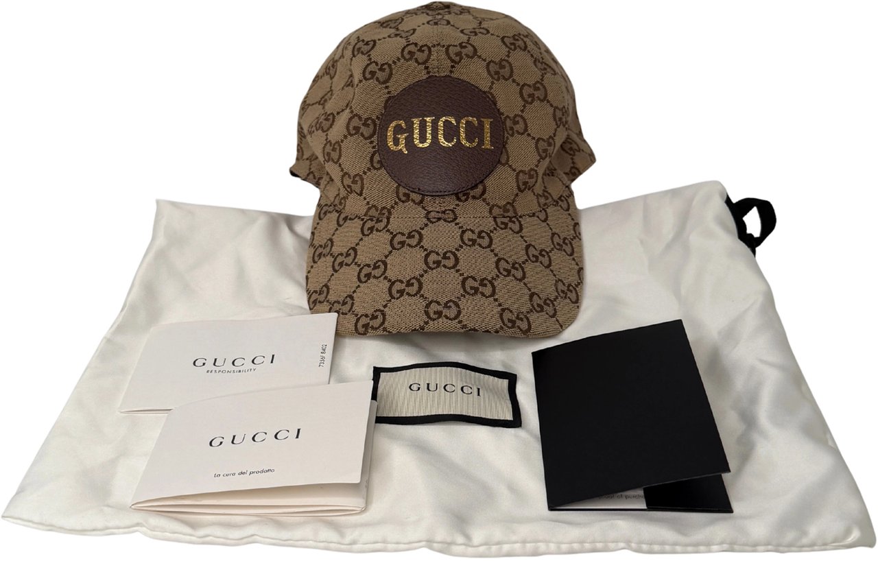 Gucci Gucci GG Baseball Cap Size M Beige Beige