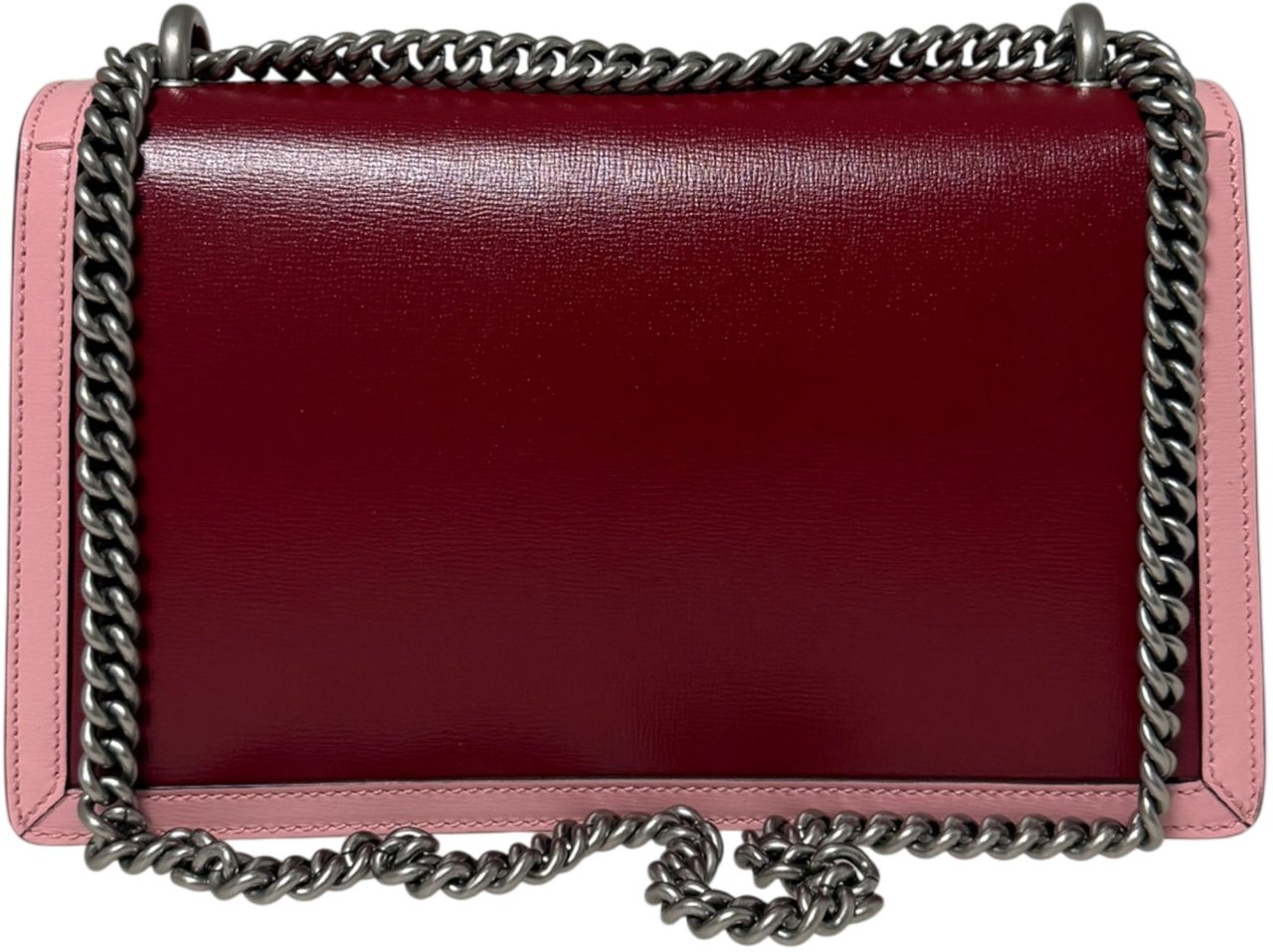 Gucci Dionysus Bicolor Small Leder Azalea / sehr gut Rood