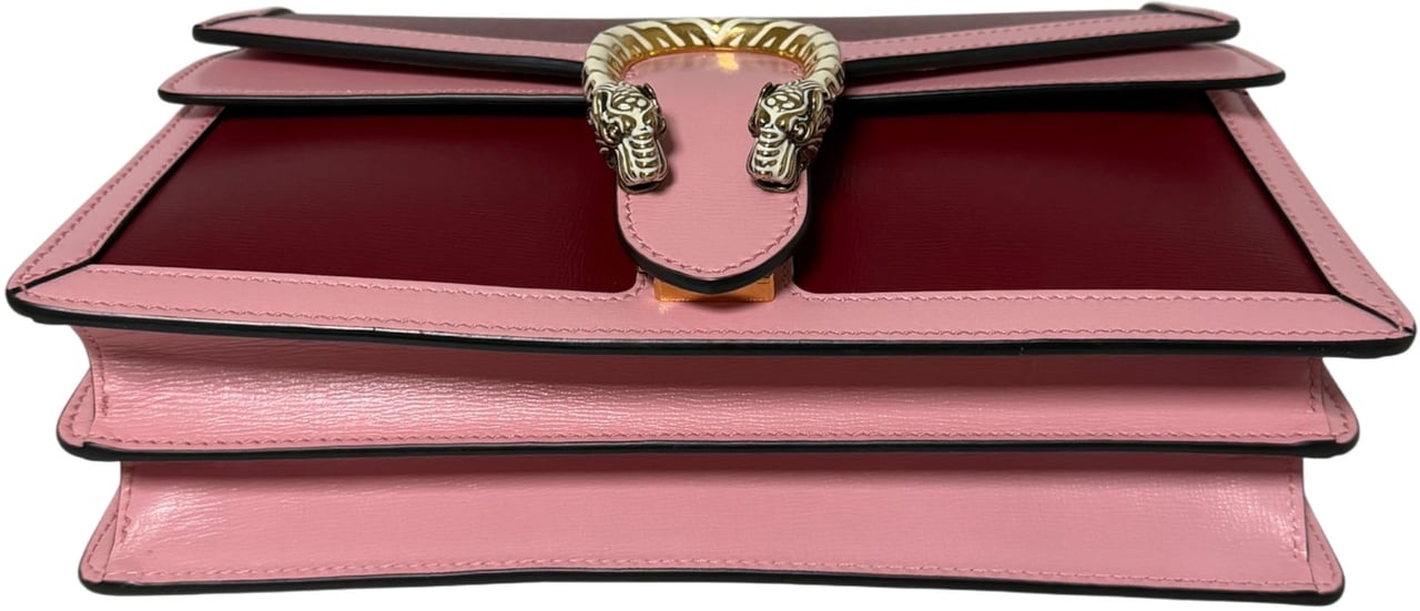 Gucci Dionysus Bicolor Small Leder Azalea / sehr gut Rood