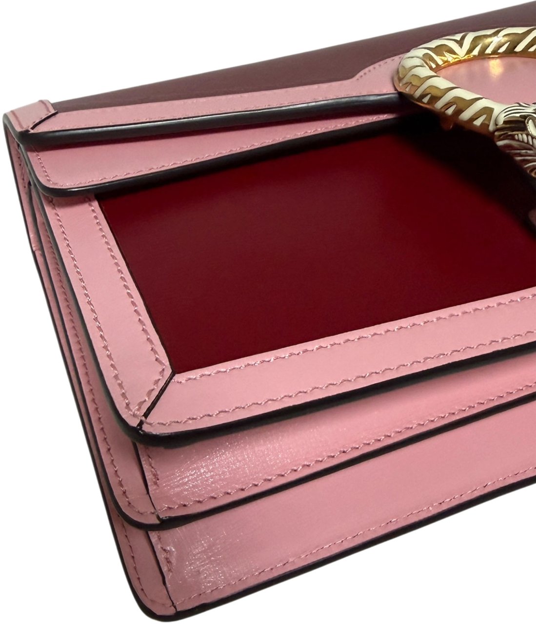 Gucci Dionysus Bicolor Small Leder Azalea / sehr gut Rood