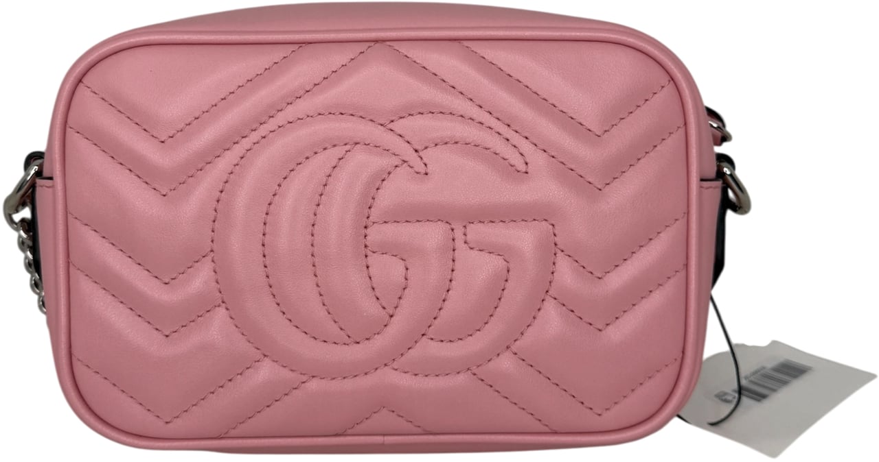 Gucci Mini Camerabag Leder Rosa Fullset / neuwertig Roze