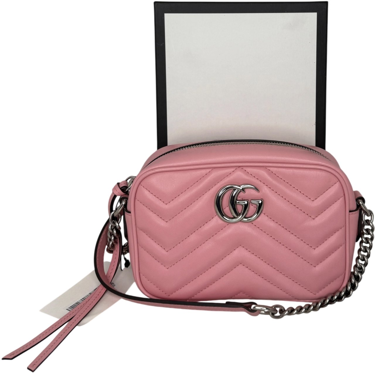 Gucci Mini Camerabag Leder Rosa Fullset / neuwertig Roze