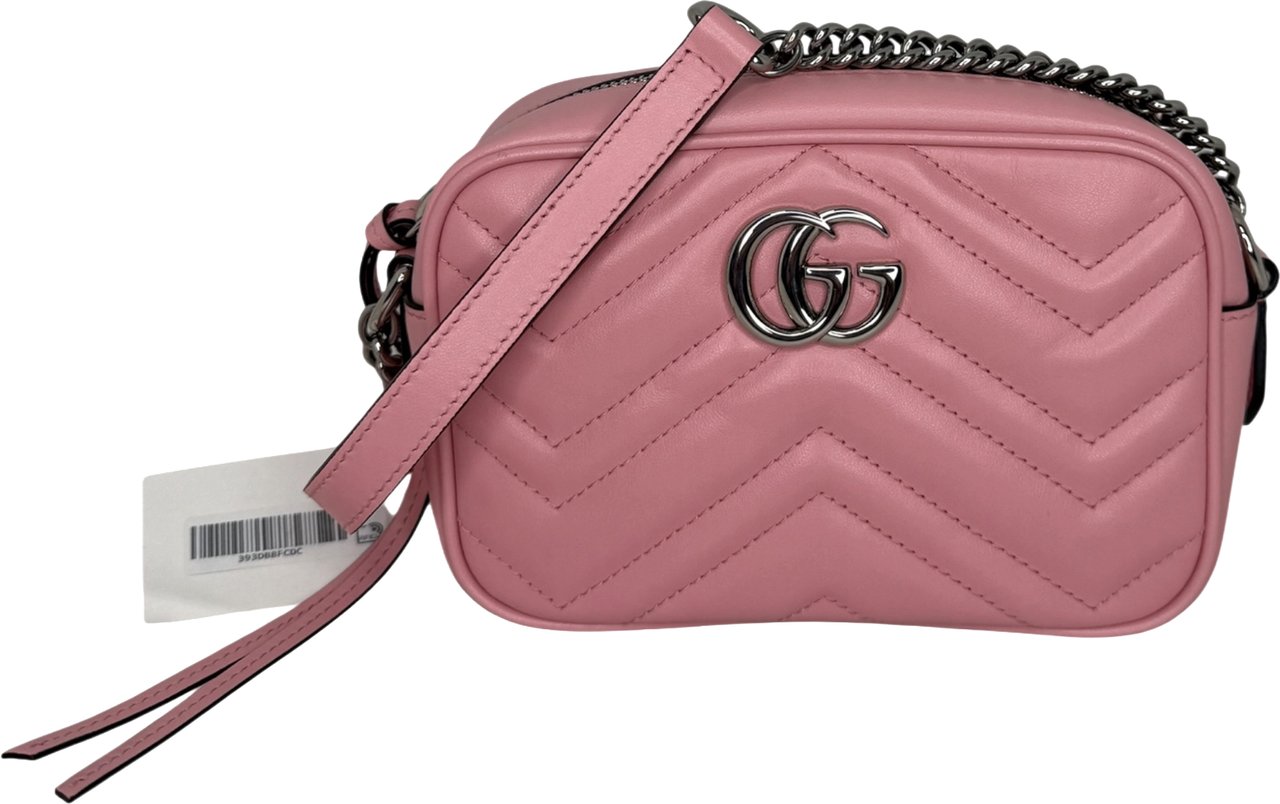 Gucci Mini Camerabag Leder Rosa Fullset / neuwertig Roze