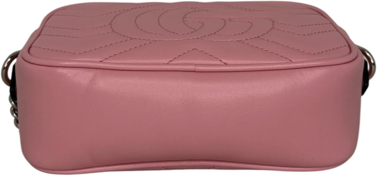 Gucci Mini Camerabag Leder Rosa Fullset / neuwertig Roze