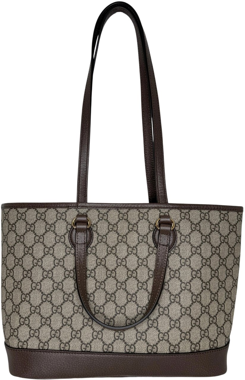 Gucci Ophidia GG Supreme Small Shopper beige Full set Beige