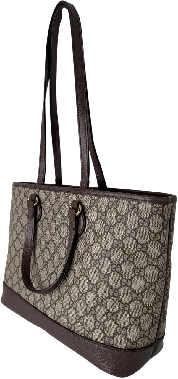 Gucci Ophidia GG Supreme Small Shopper beige Full set Beige