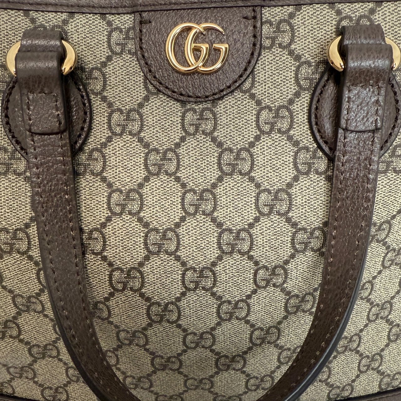 Gucci Ophidia GG Supreme Small Shopper beige Full set Beige