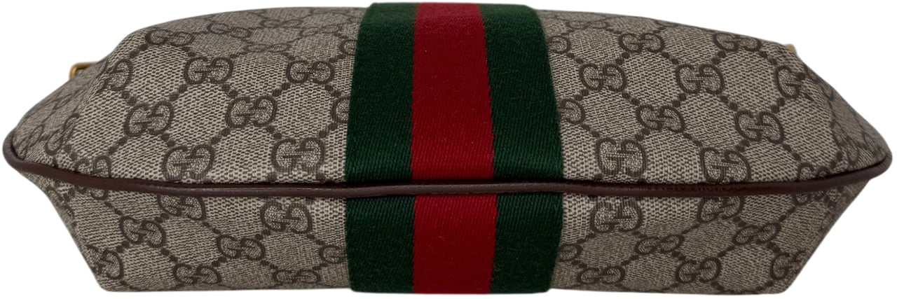 Gucci kleine Ophidia Half Moon Hobo Bag / neuwertig Beige
