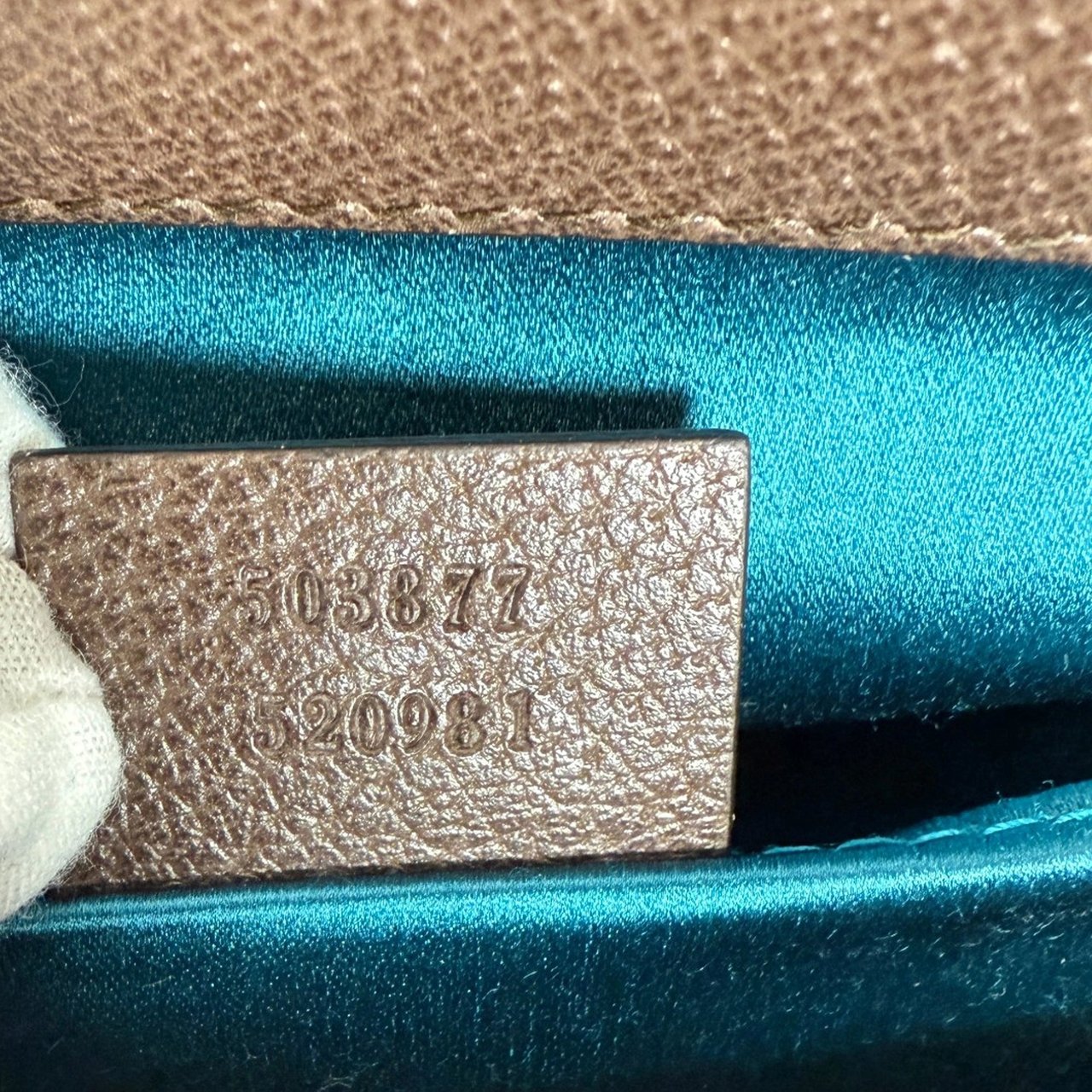 Gucci GG Supreme Monogram Web Small Ophidia braun / neuwertig Bruin