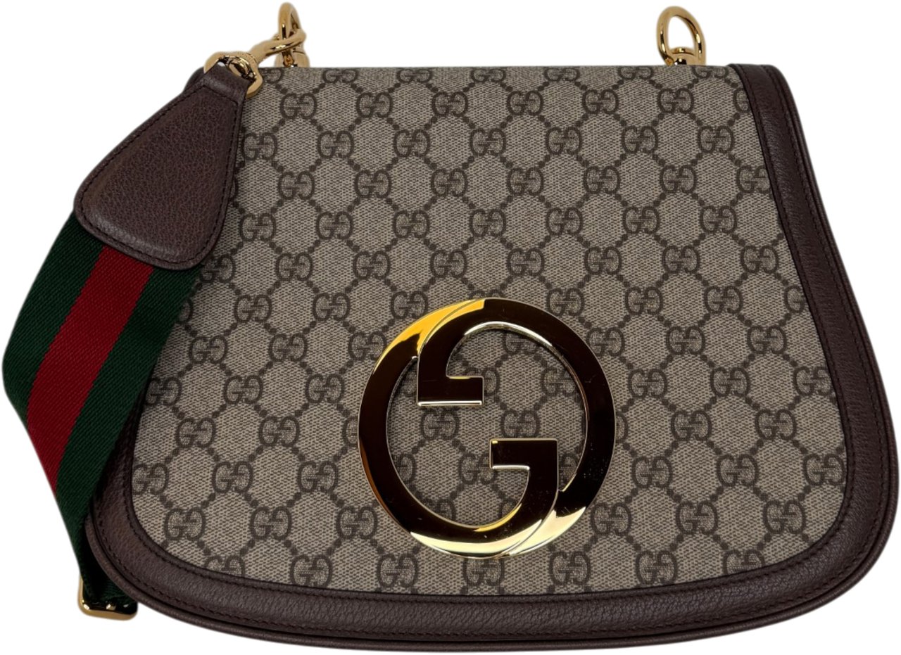 Gucci Blondie NM Bag GG Coated Canvas Medium / neuwertig Beige