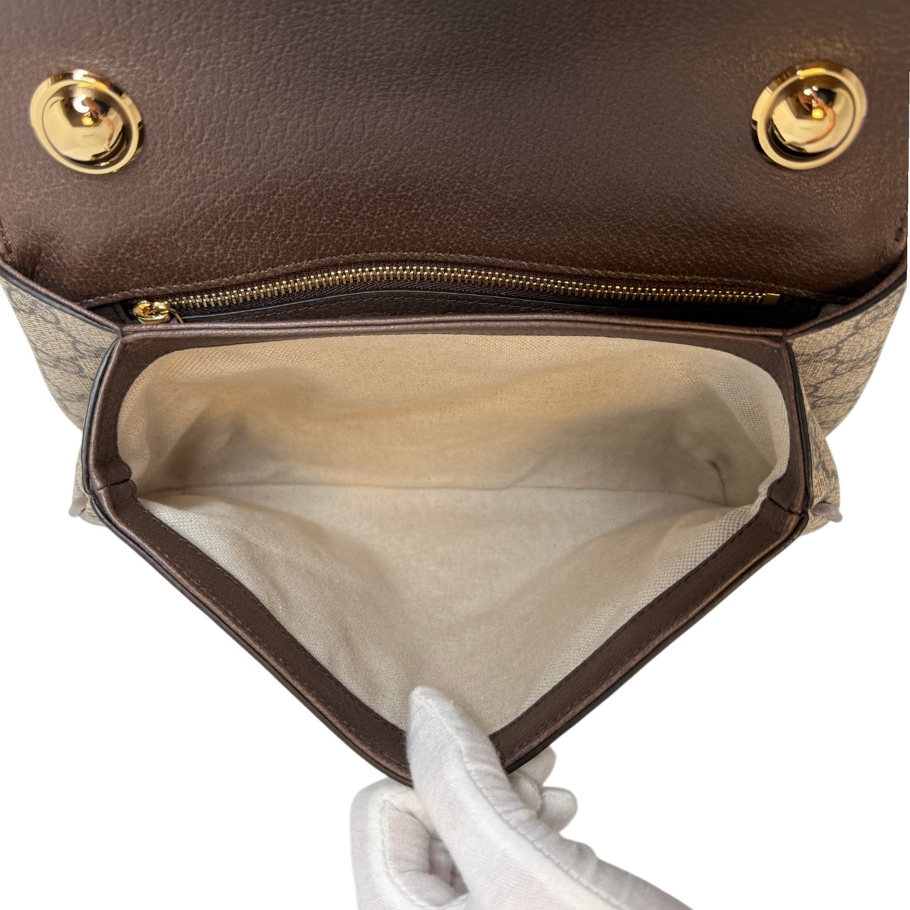 Gucci Blondie NM Bag GG Coated Canvas Medium / neuwertig Beige