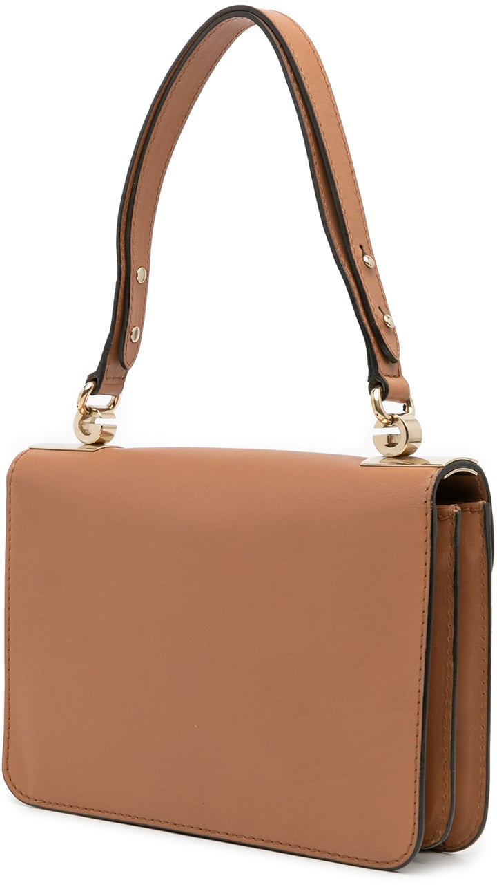 Gucci Medium Calfskin 1973 Flap Shoulder Bag Bruin