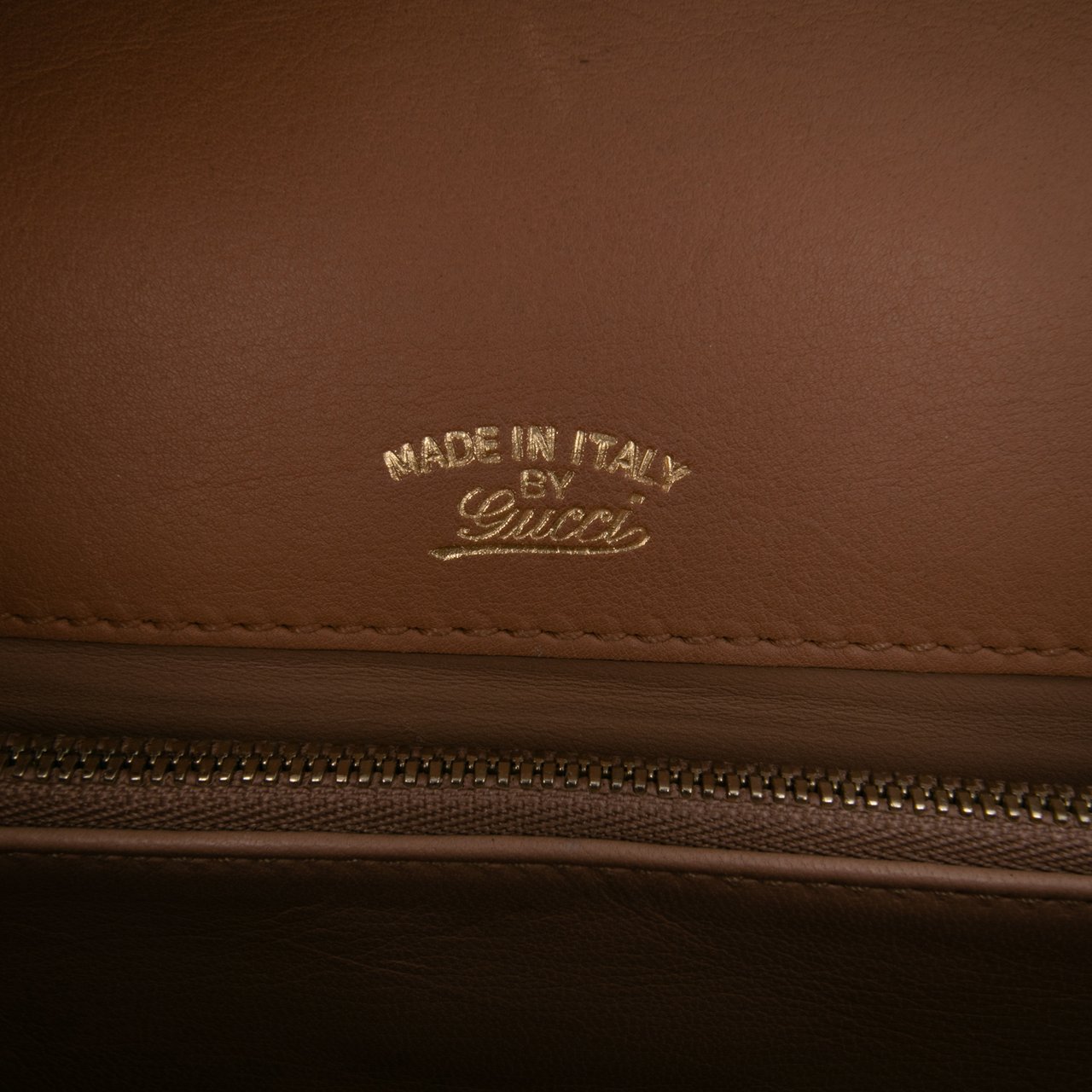 Gucci Medium Calfskin 1973 Flap Shoulder Bag Bruin