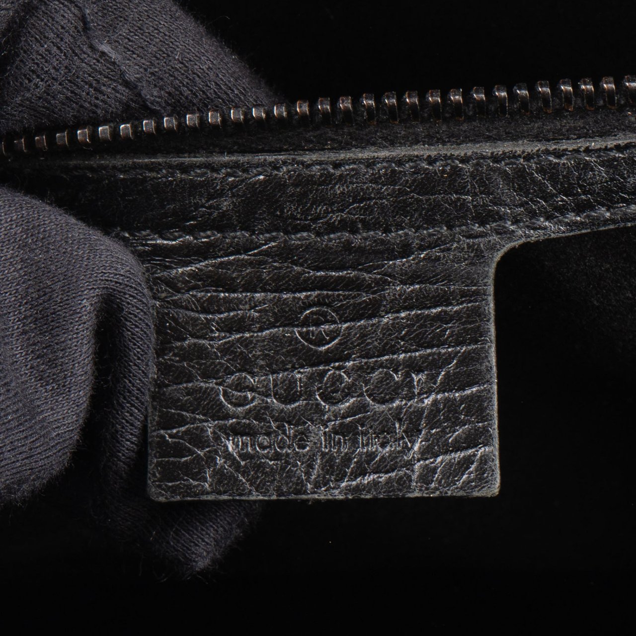 Gucci Gucci GG Monogram Bamboo Handbag Zwart