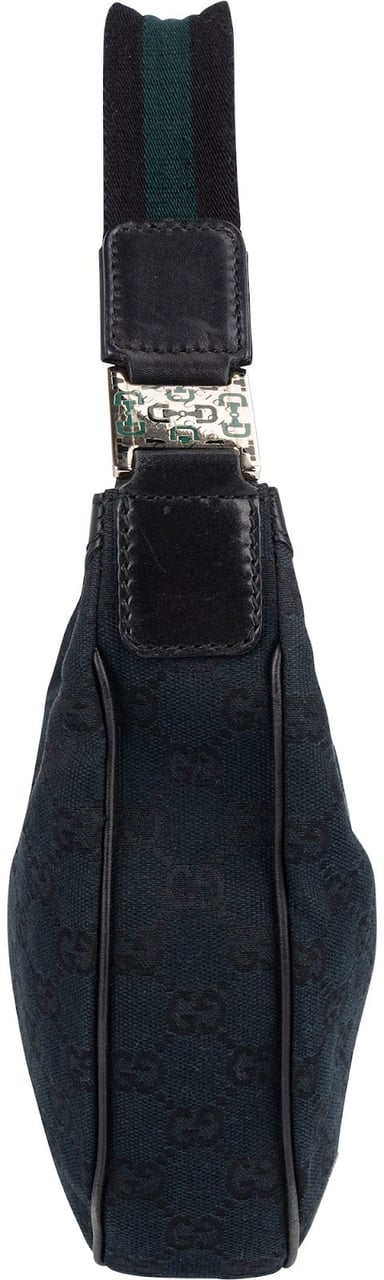Gucci Monogram GG Hobo Shoulder Bag Zwart