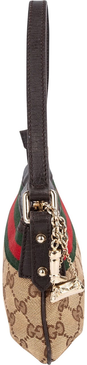 Gucci Monogram GG Sherry Line Mini Handbag Beige