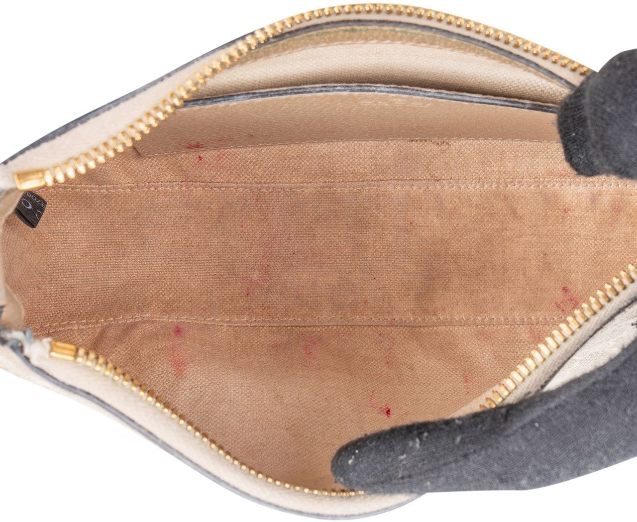 Gucci Gucci Monogram GG Supreme Ophidia Half-Moon Shoulder Bag Beige