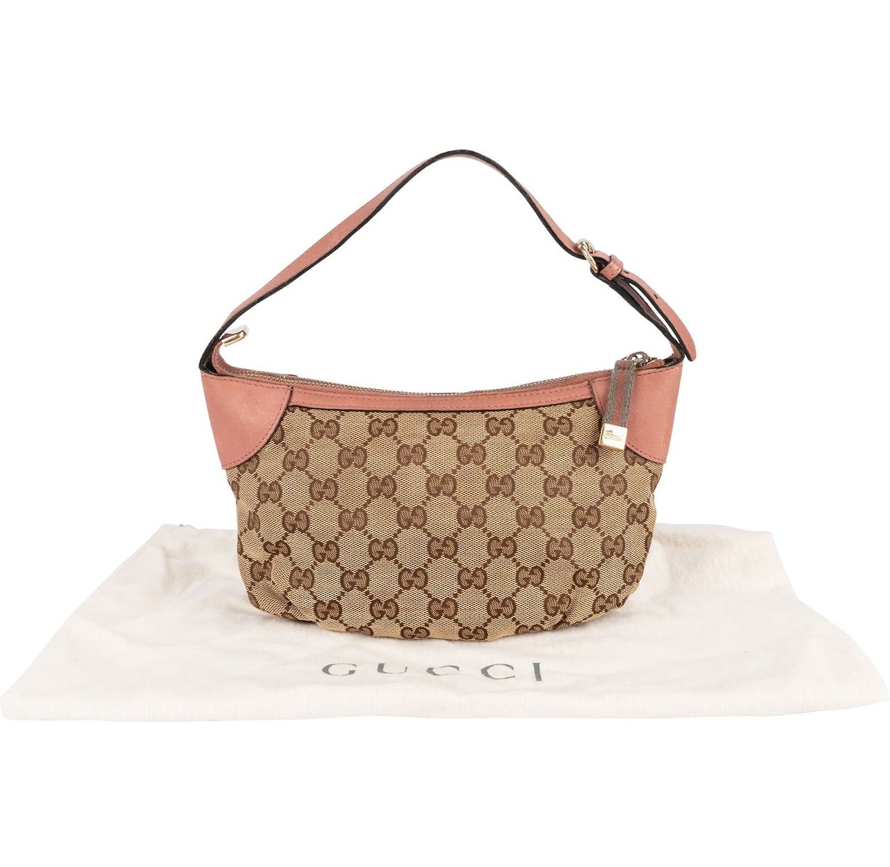 Gucci Gucci Monogram GG Pochette Accessoires Handbag Beige