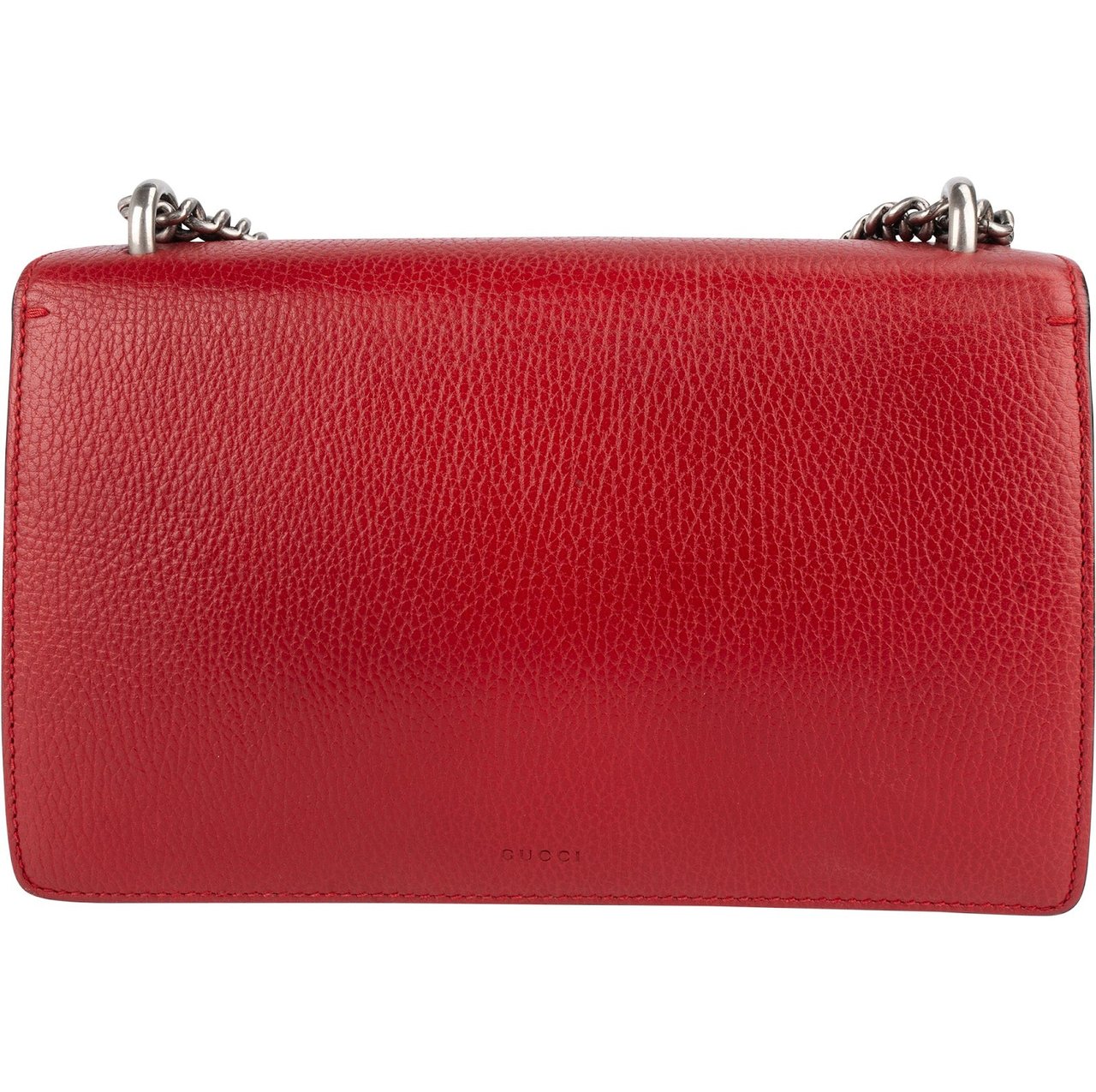 Gucci Gucci Leather Dionysus Crystal Shoulder Bag Rood