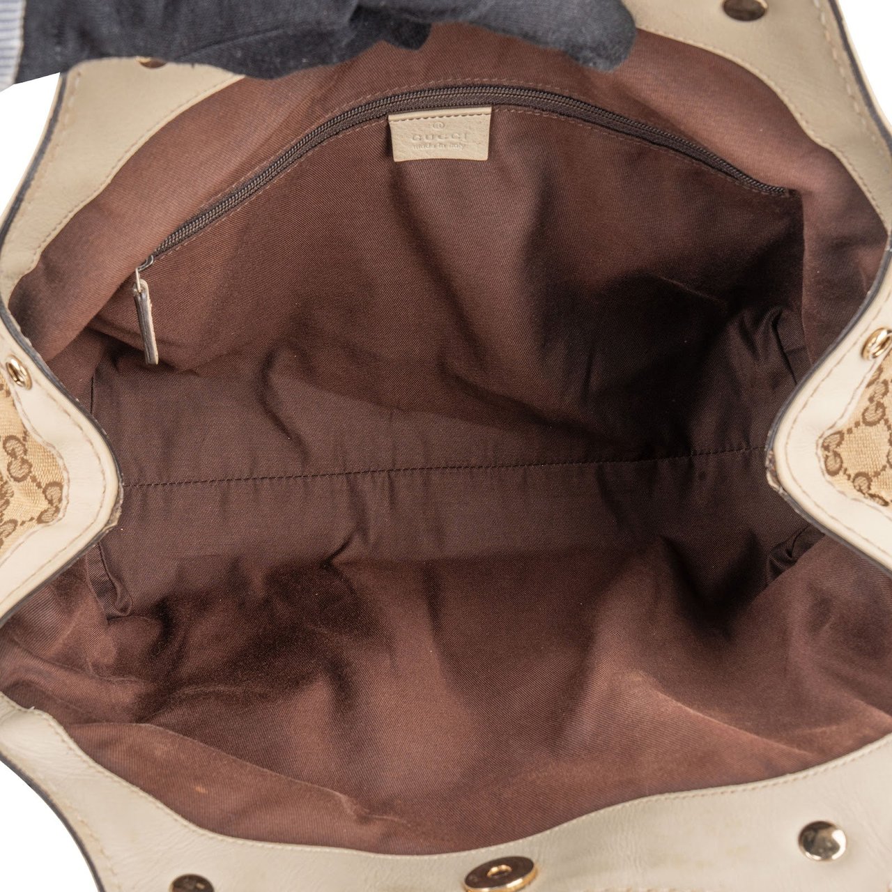 Gucci Gucci Monogram GG Sukey Hobo Handbag Beige