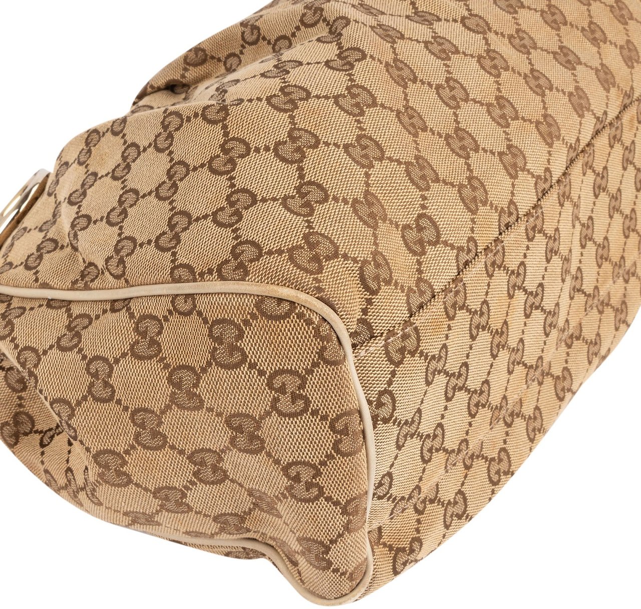 Gucci Gucci Monogram GG Sukey Hobo Handbag Beige