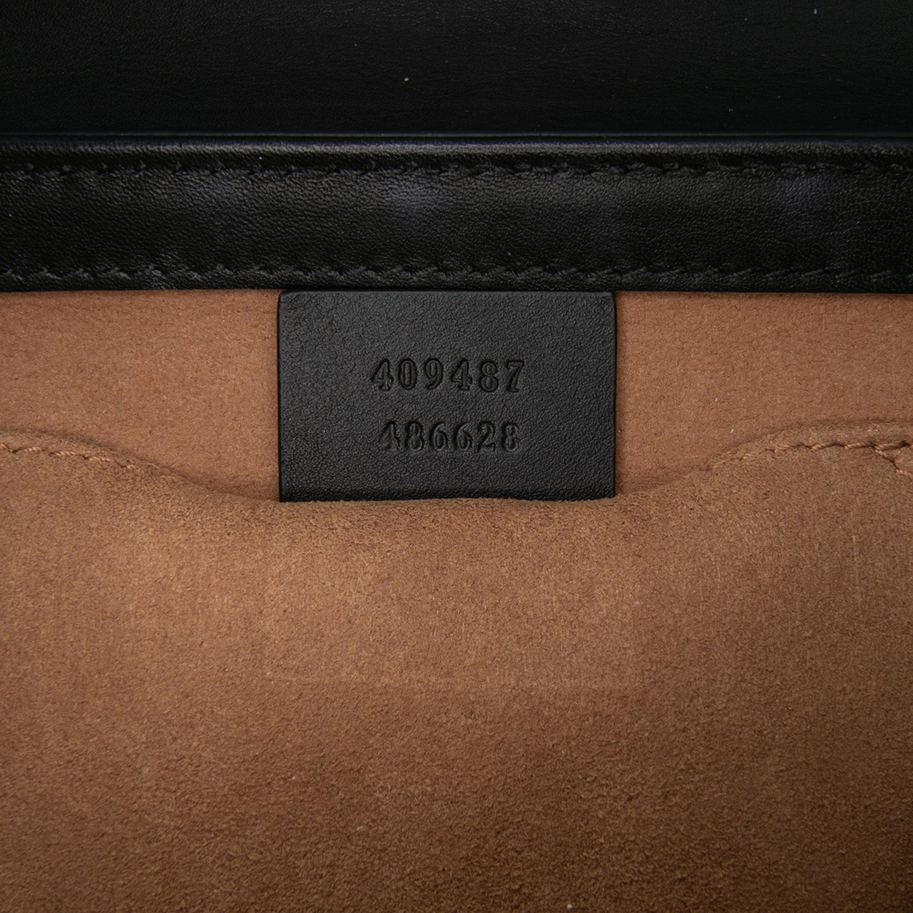 Gucci Small GG Supreme Padlock Crossbody Bruin