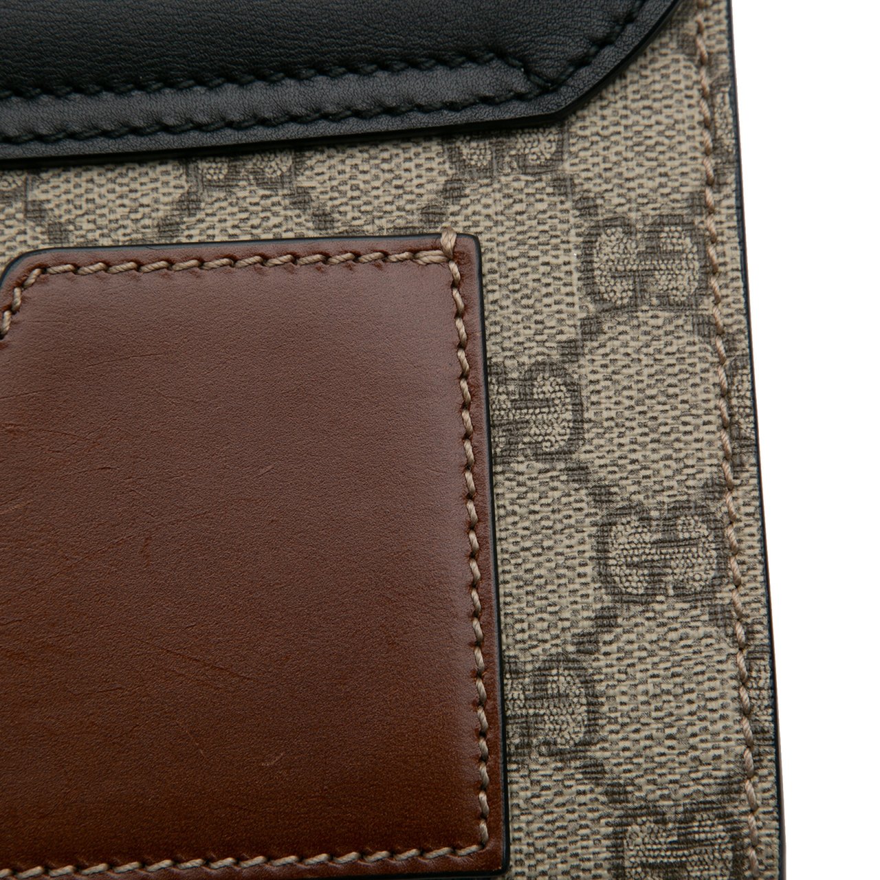 Gucci Small GG Supreme Padlock Crossbody Bruin