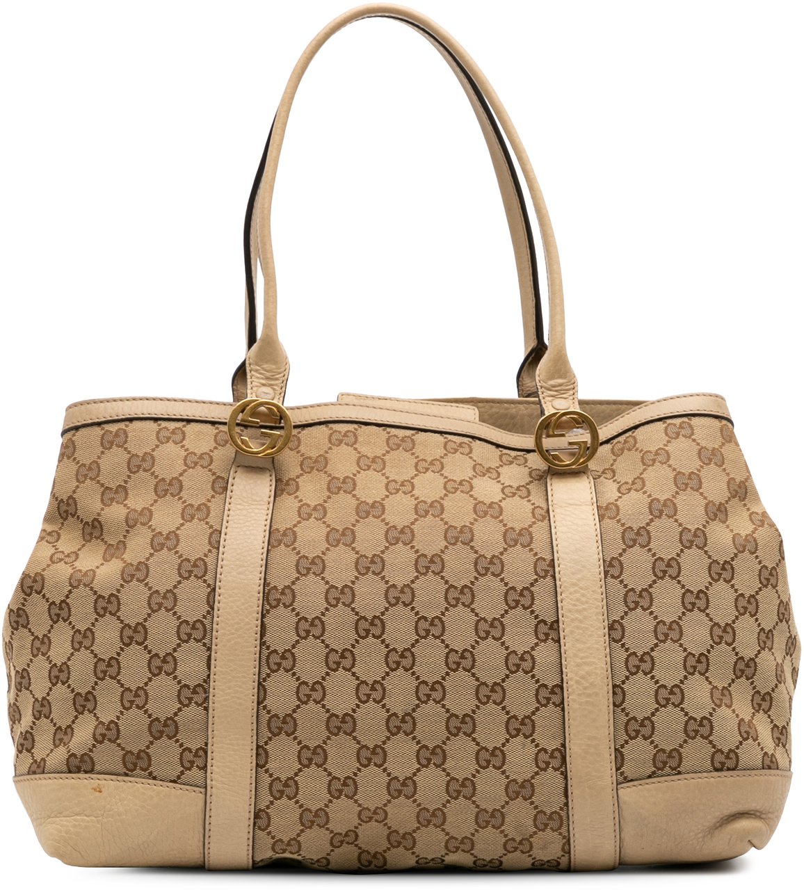 Gucci GG Canvas Miss GG Tote Bruin