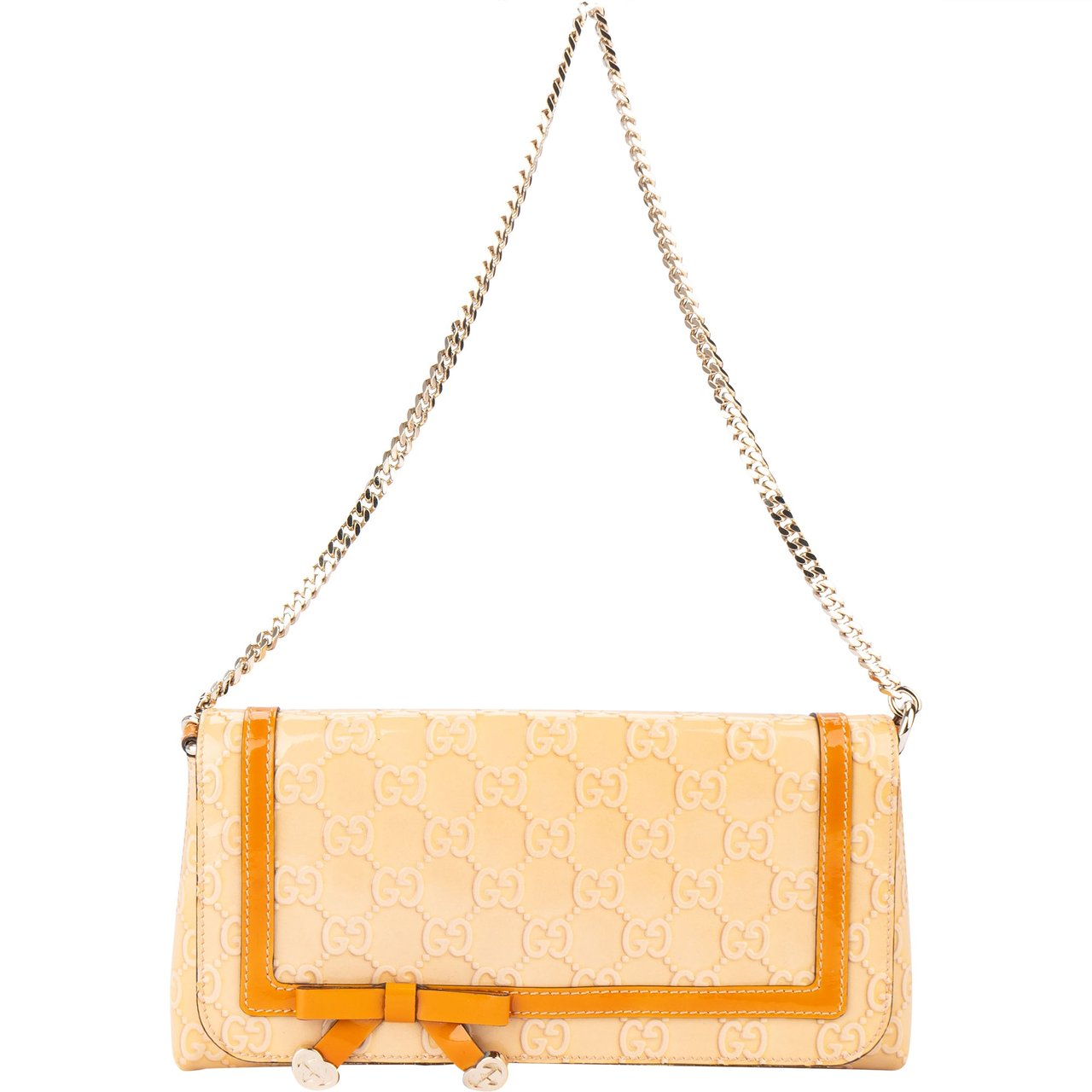 Gucci Gucci Patent Leather Heart Shoulder Flap Bag Divers