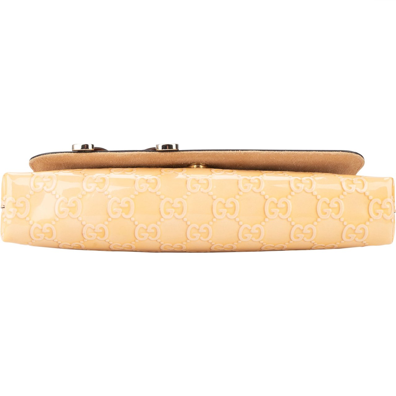 Gucci Gucci Patent Leather Heart Shoulder Flap Bag Divers