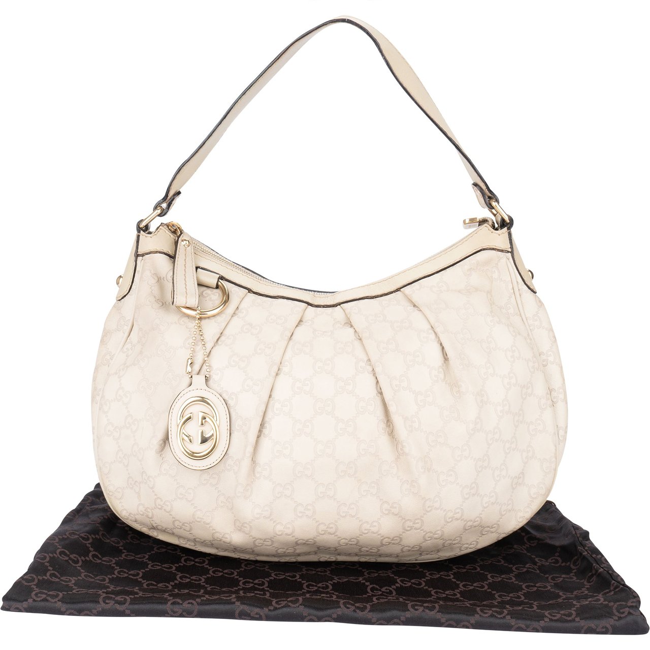 Gucci Gucci GG Leather Monogram Sukey Handbag Divers
