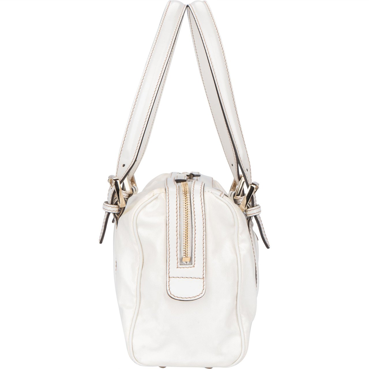 Gucci Gucci White Leather GG Britt Handbag Divers
