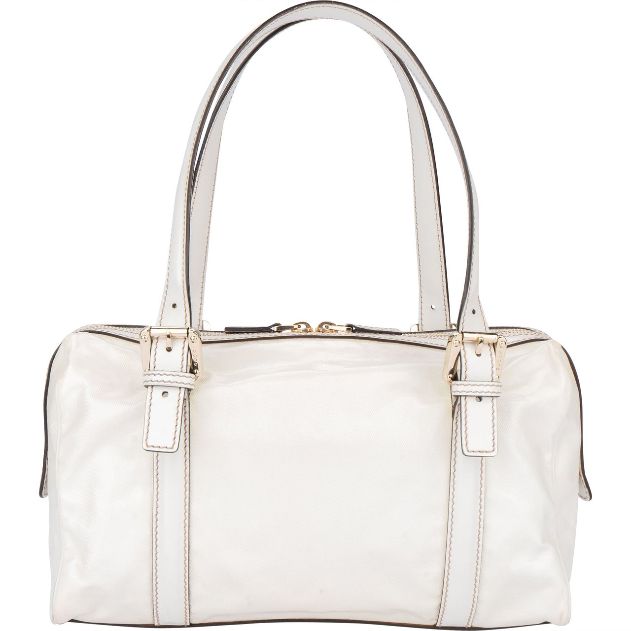 Gucci Gucci White Leather GG Britt Handbag Divers