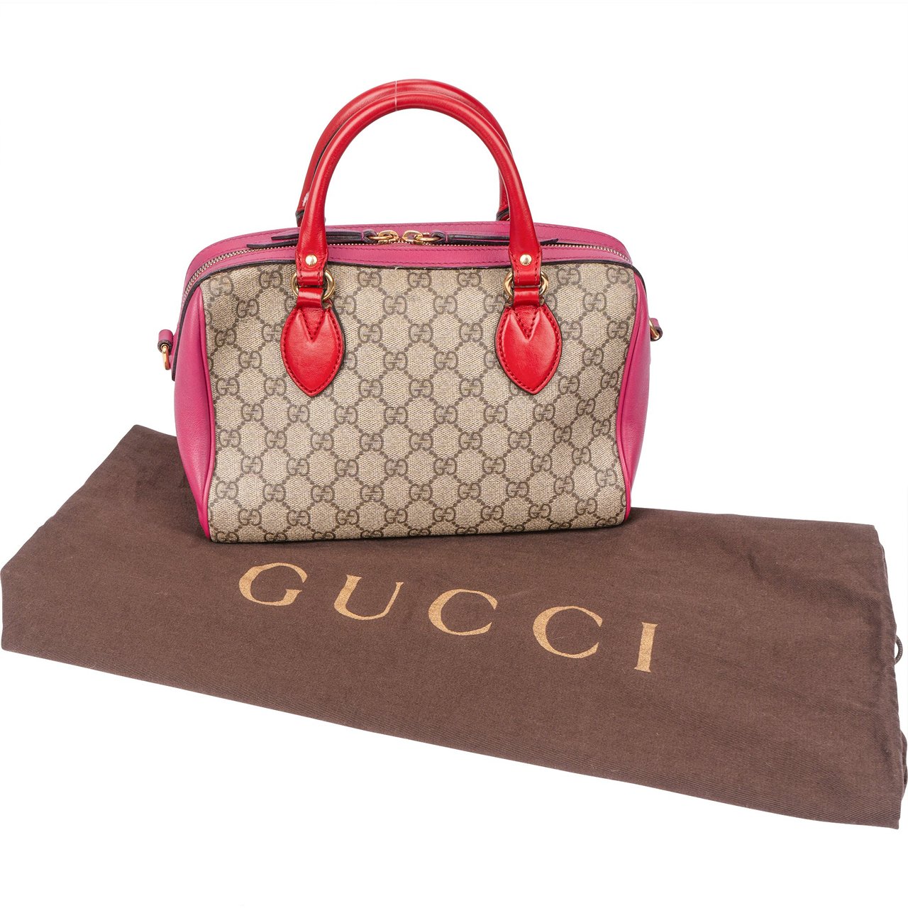 Gucci Gucci GG Monogram Supreme Boston Handbag Divers